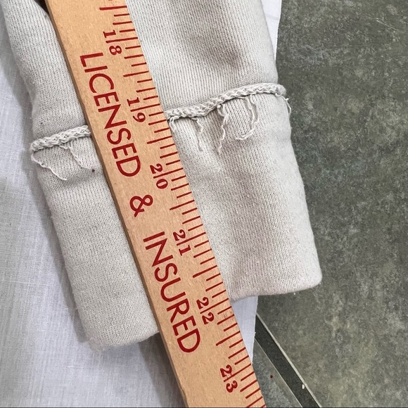 Forever 21 Women’s French Terry Oversized Shacket Button Up Beige Sz S Minimal - Picture 8 of 10